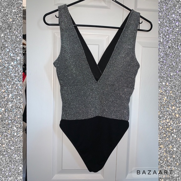 Zara Metallic Thread Body Suit - Picture 3 of 3